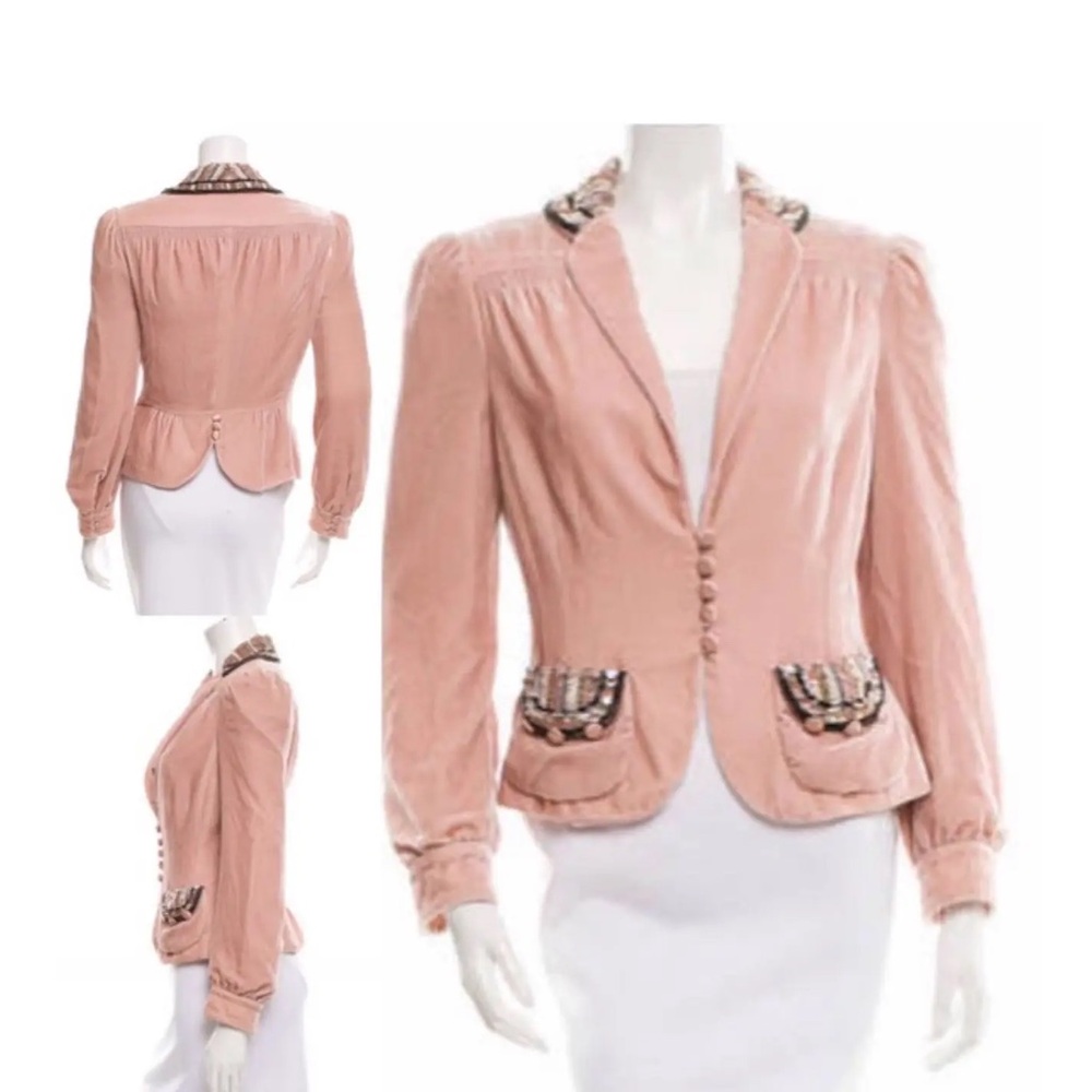 Marc Jacobs Spring 2004 Runway Sequin Embellished Blazer - Size 6